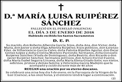 María Luisa Ruipérez Sánchez